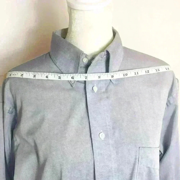 The Arrow Company Wrinkle Free Oxford Dress Shirt - Picture 6 of 9